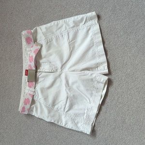 Esprit 100% Cotton Shorts with Pink Floral Belt